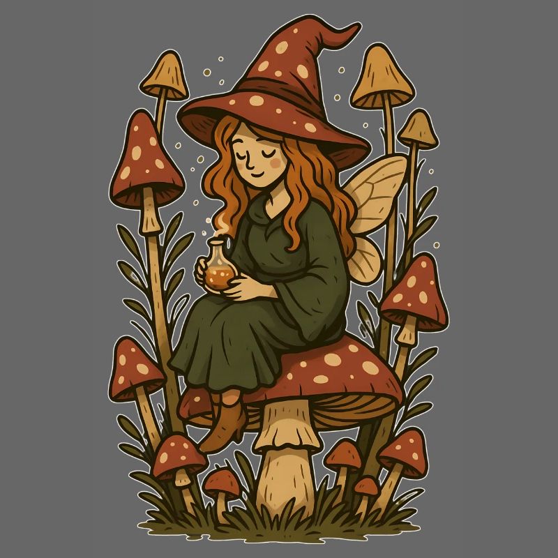 Fairytale forest magic fairy