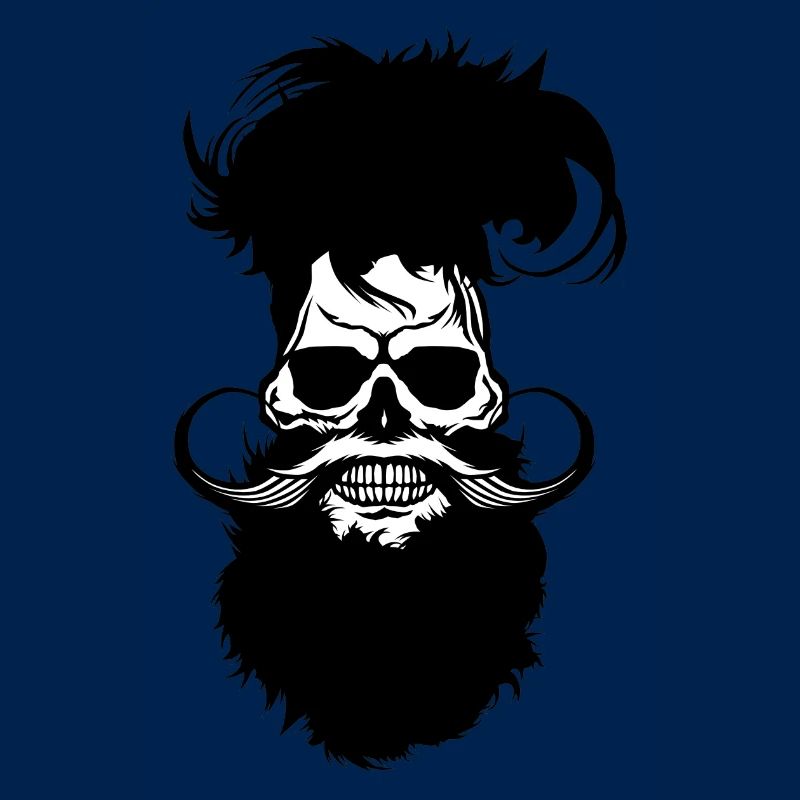 Beard Beard Hipster Mustache Skull Beard