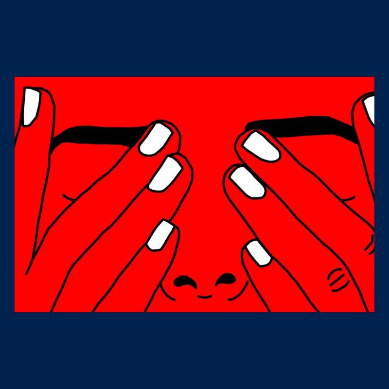 Face red white