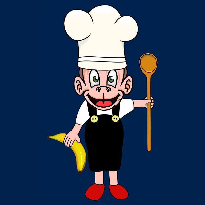 Monkey Bananas Kitchen Cooking Hobby Chef Monkey