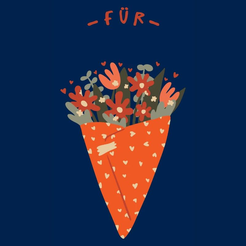 Bouquet de fleurs – Salutations chaleureuses