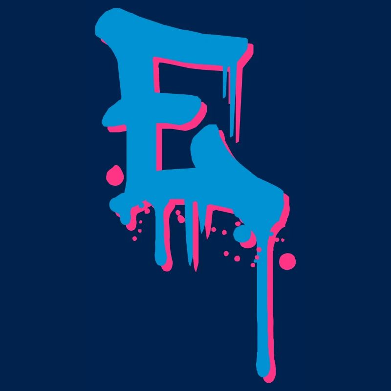Graffiti E tombe jet de sang Farbklex