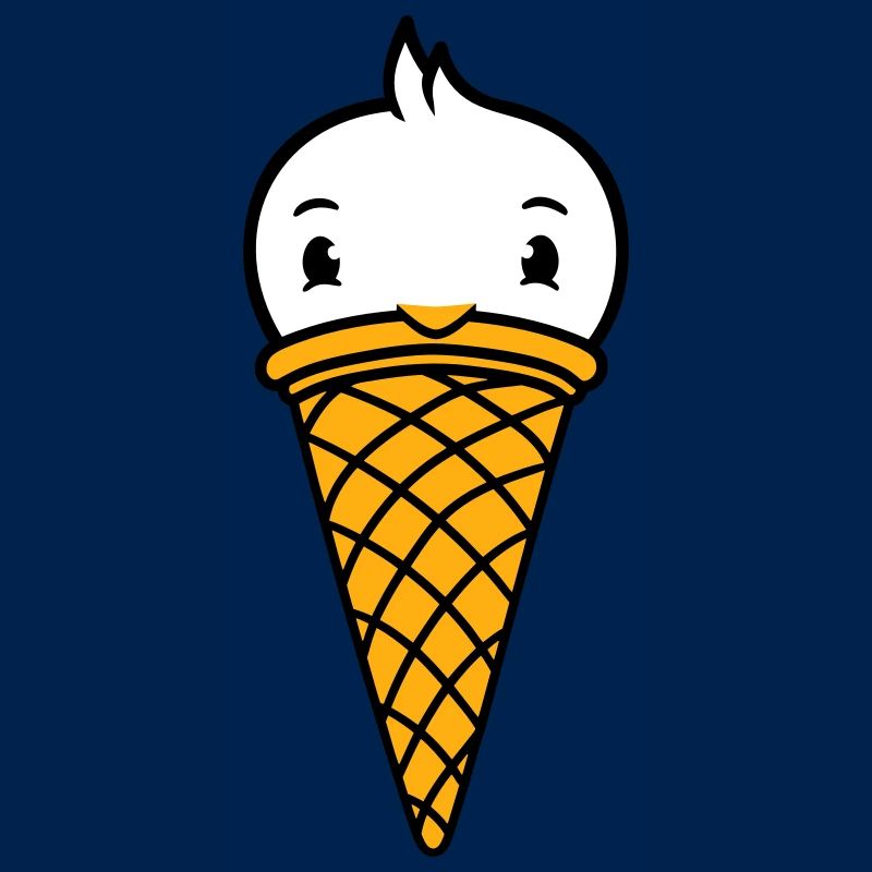 Vogel Eis Waffel Waffeleis Kugeln Eiscreme Eistüte