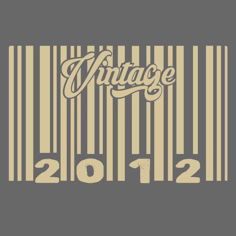 vintage 2012 Code barre 2012: Année 2025.