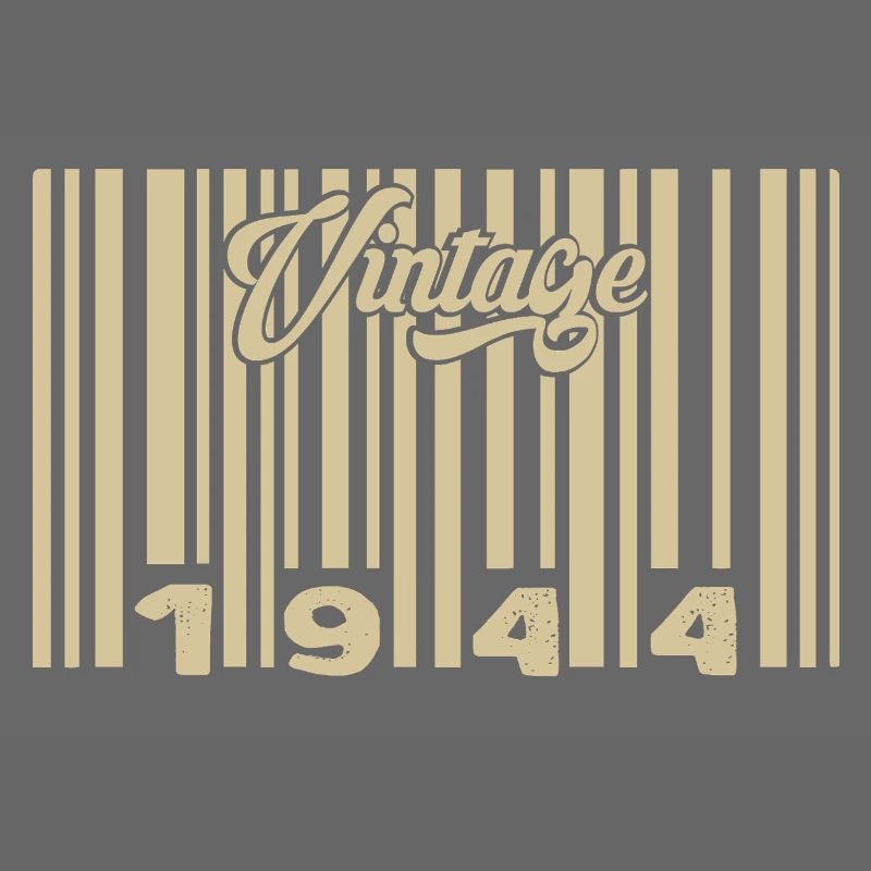 vintage 1944 Code barre 1944: Année 2025.