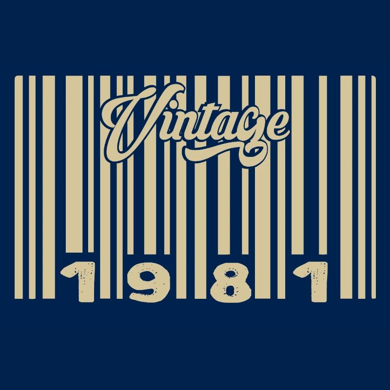 Vintage 1981 Barcode 1981: Year 2025.