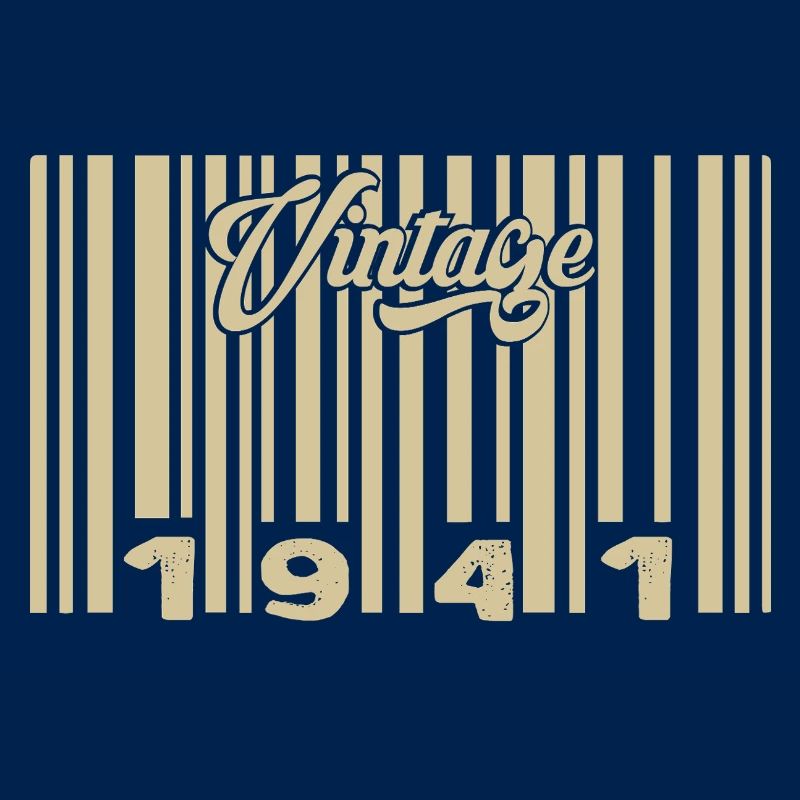 vintage 1941 Code barre 1941: Année 2025.