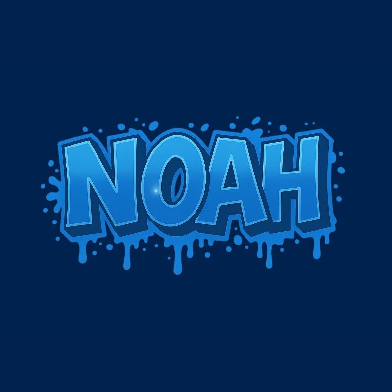 Graffiti Prénom NOAH cadeau idéal imprimable sur t