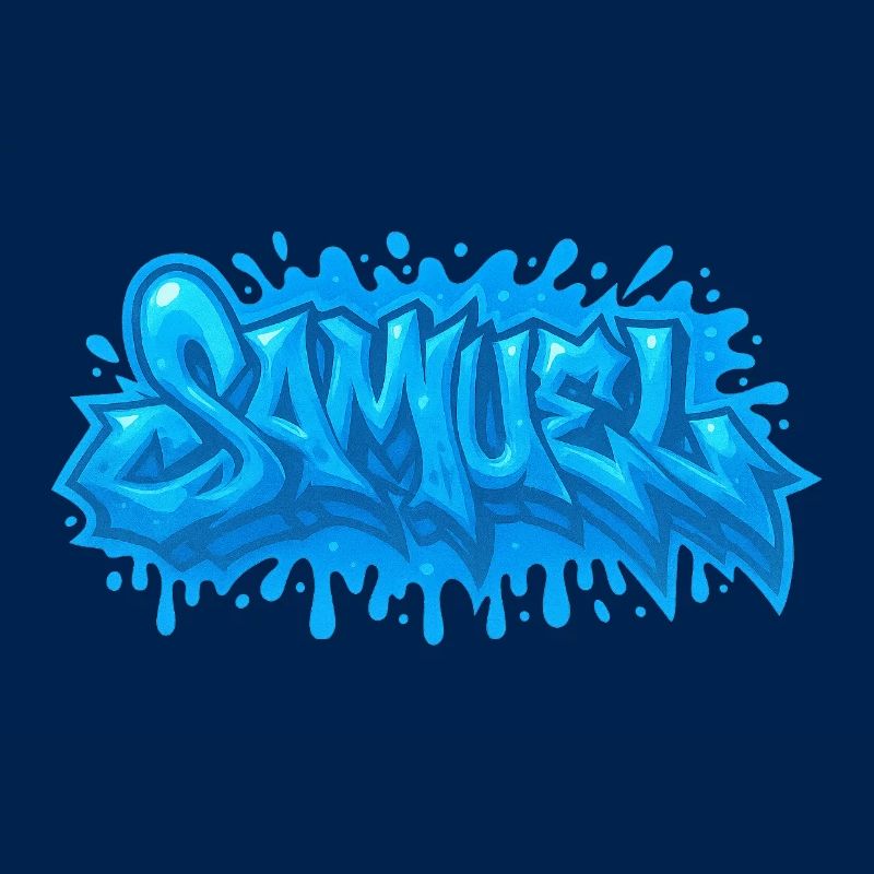 Graffiti  Samuel Prénom cadeau idéal imprimable
