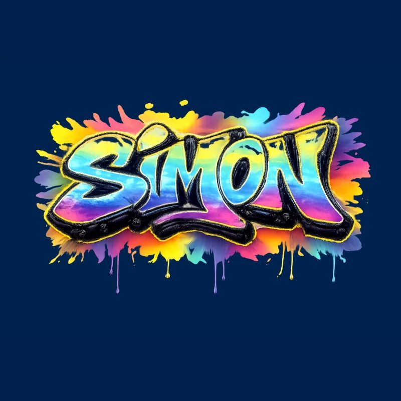 Graffiti  SIMON Prénom cadeau idéal imprimable 