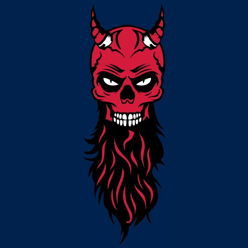 dead head hipster devil bearded beard fantasy luc