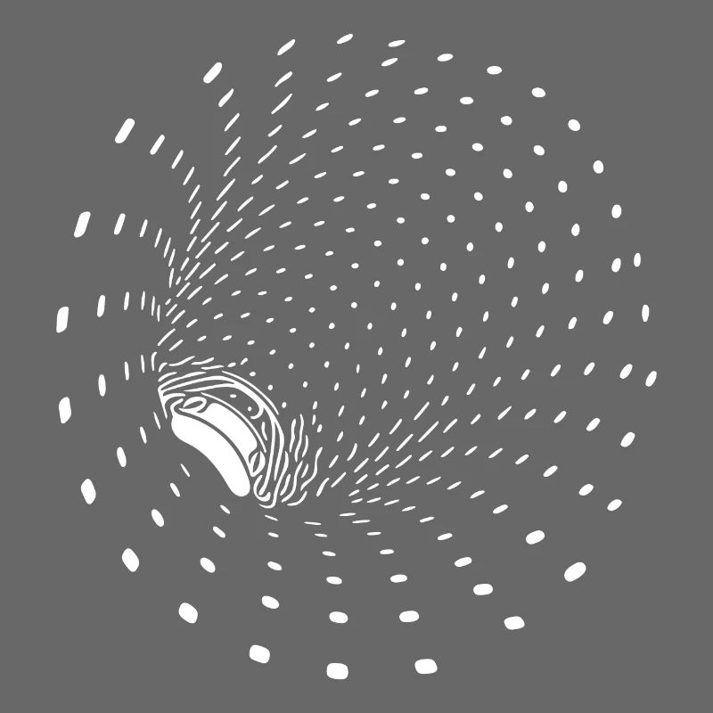 Figure de cercles d’entonnoir vectoriels géométriques