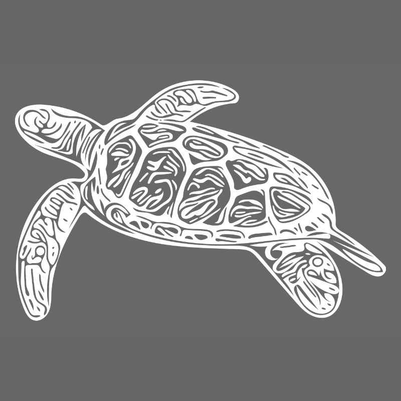 Small floating turtle