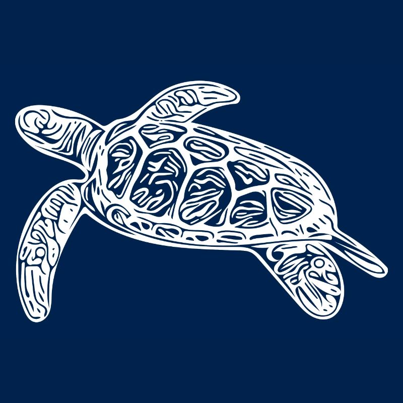 Small floating turtle