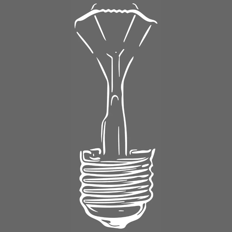 Lampe mit defektem Glaskolben