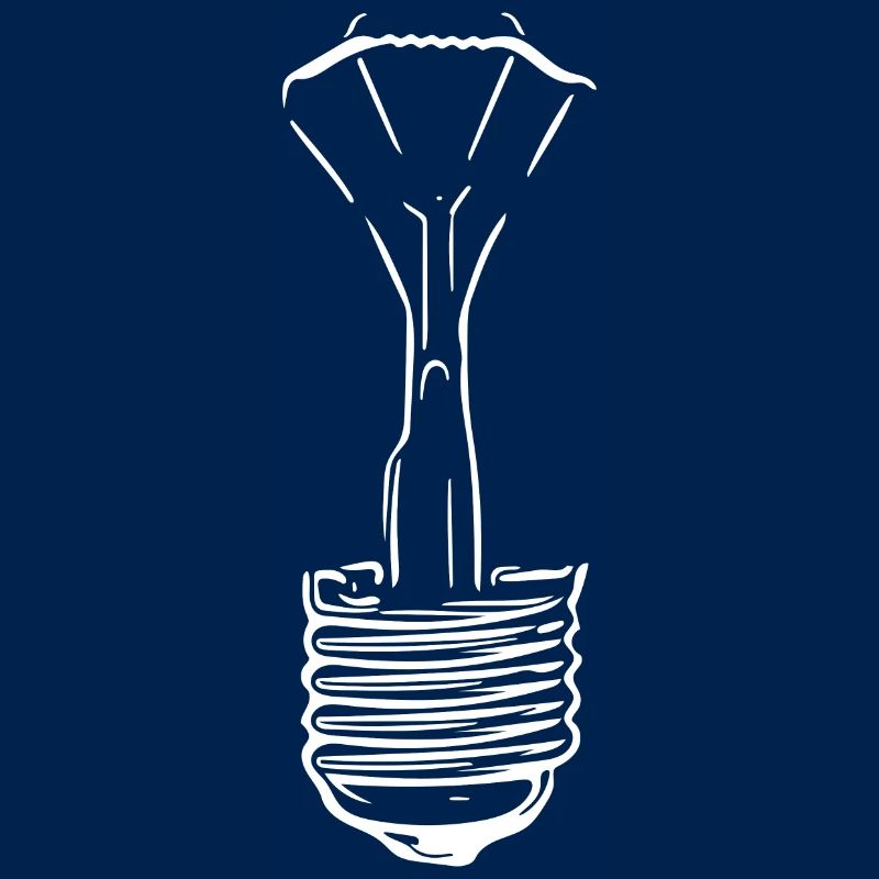 Lampe avec ampoule en verre défectueuse