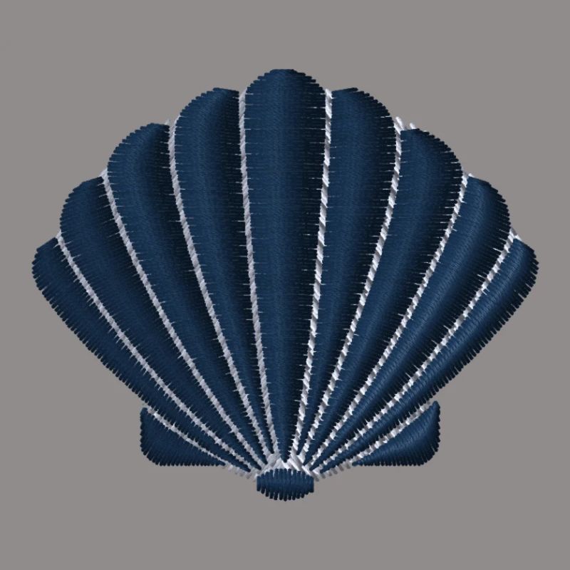 Shell embroidered