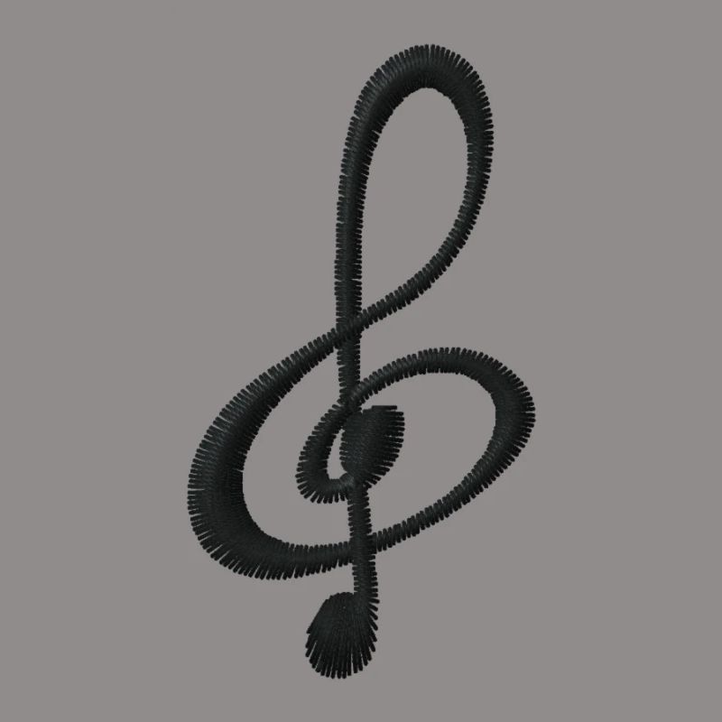 Note bestickt