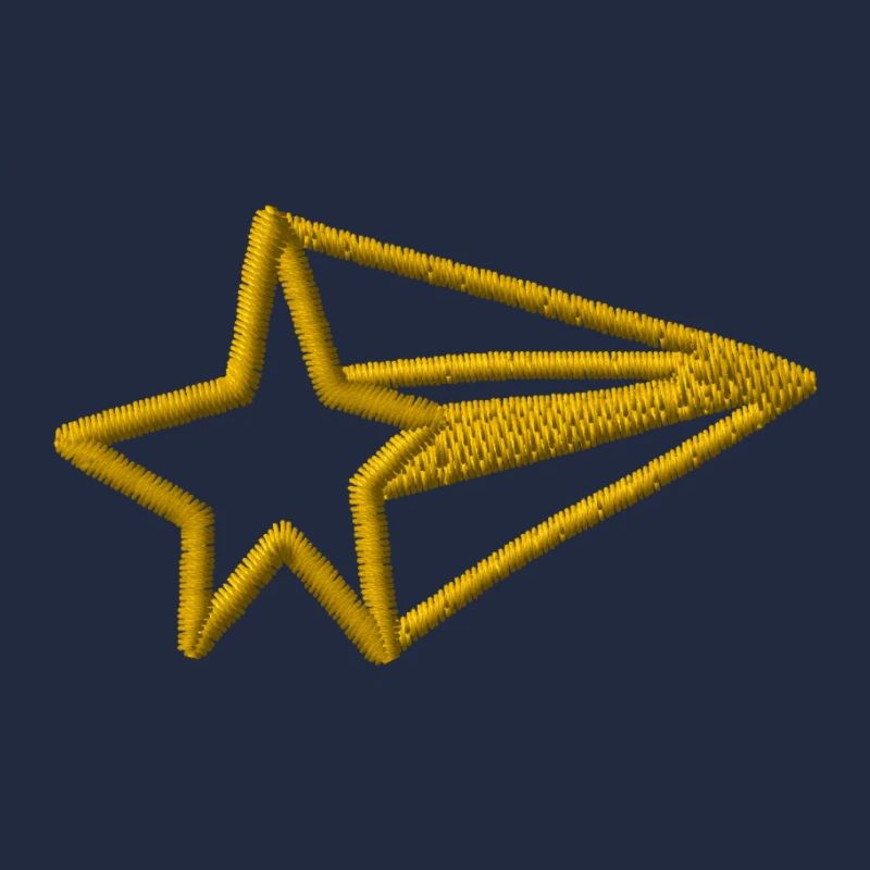Étoile brodée