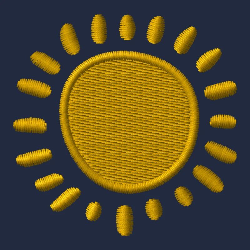 Sonne bestickt