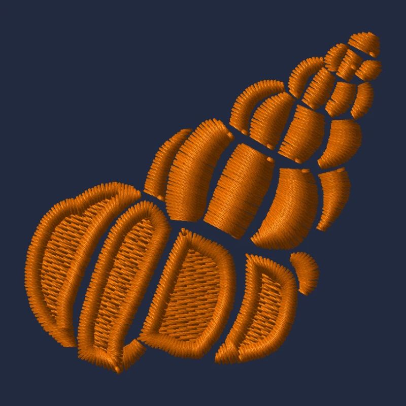 Shell embroidered