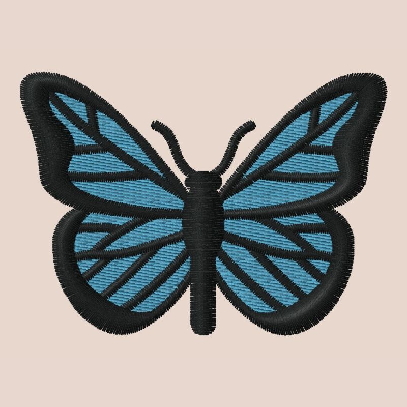 Papillon brodé