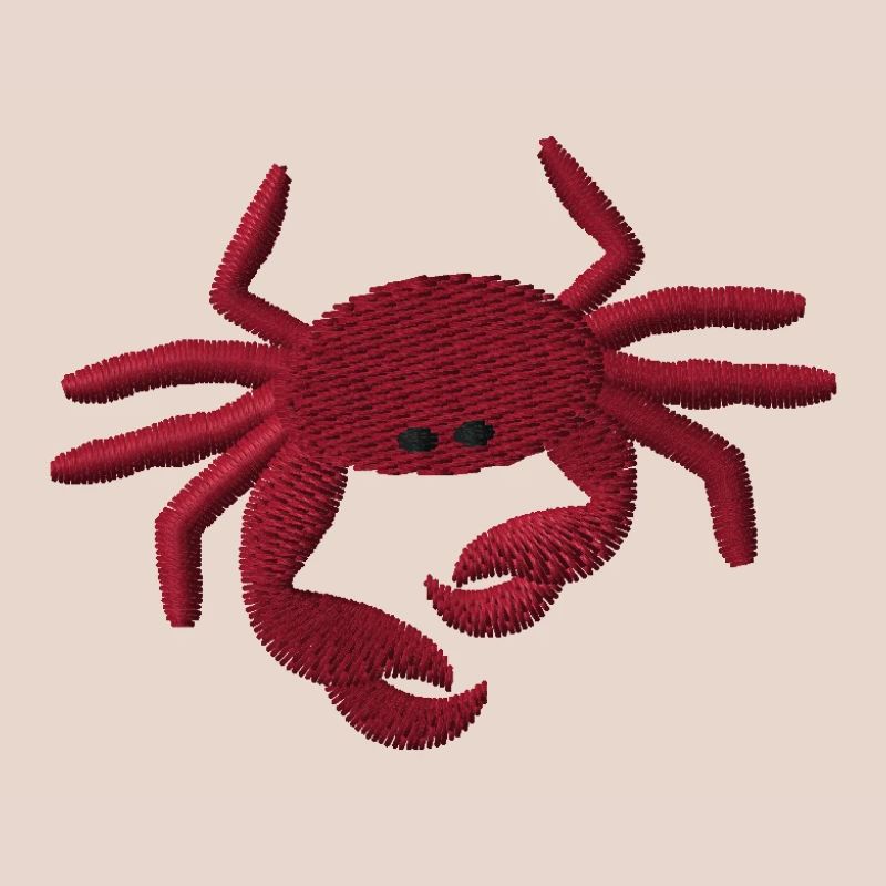 Crabe brodé