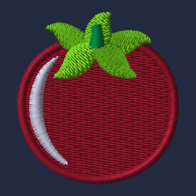 Tomate bestickt
