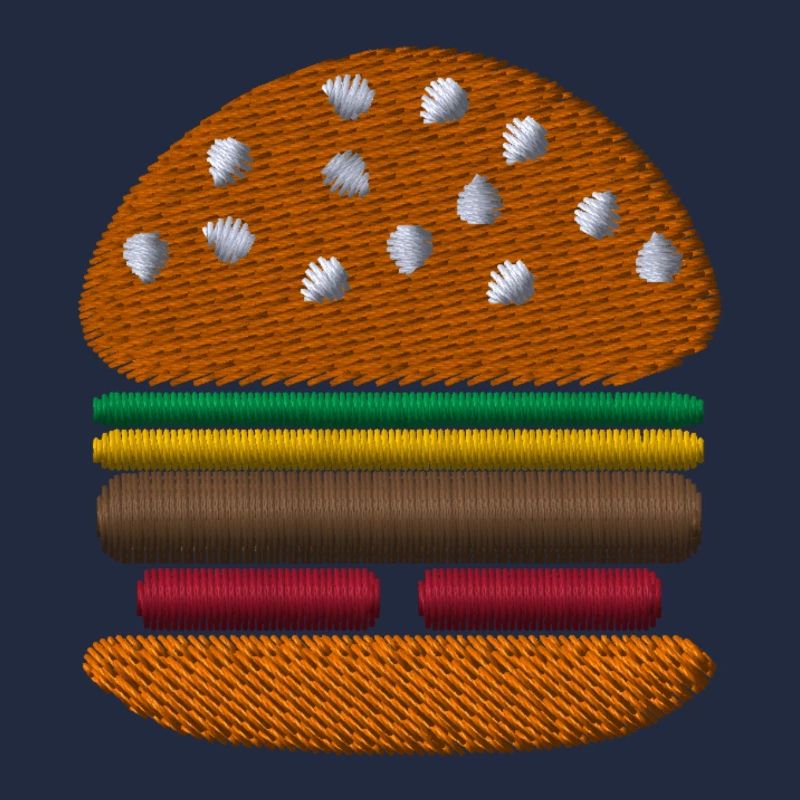 Burger brodé