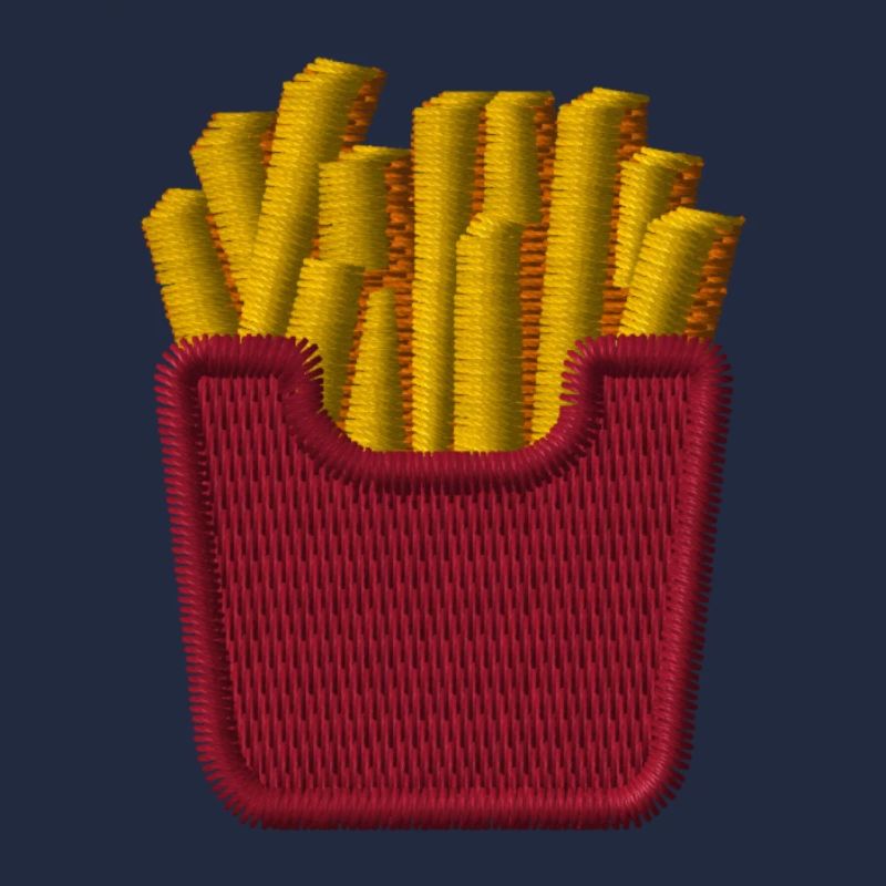 Pommes bestickt