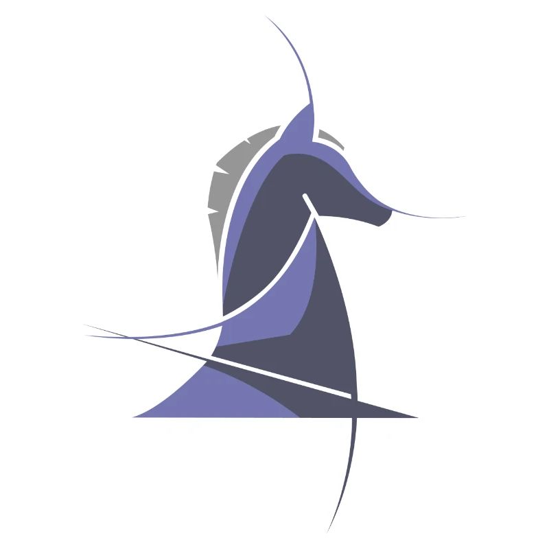 Chess Horse Modern – Conception abstraite des échecs