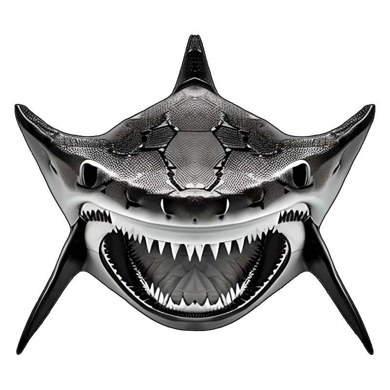 Requin avec la gueule ouverte