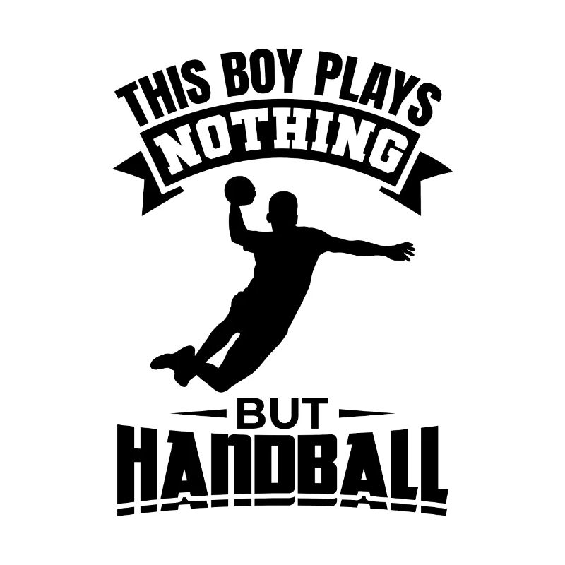 Boy playing handball