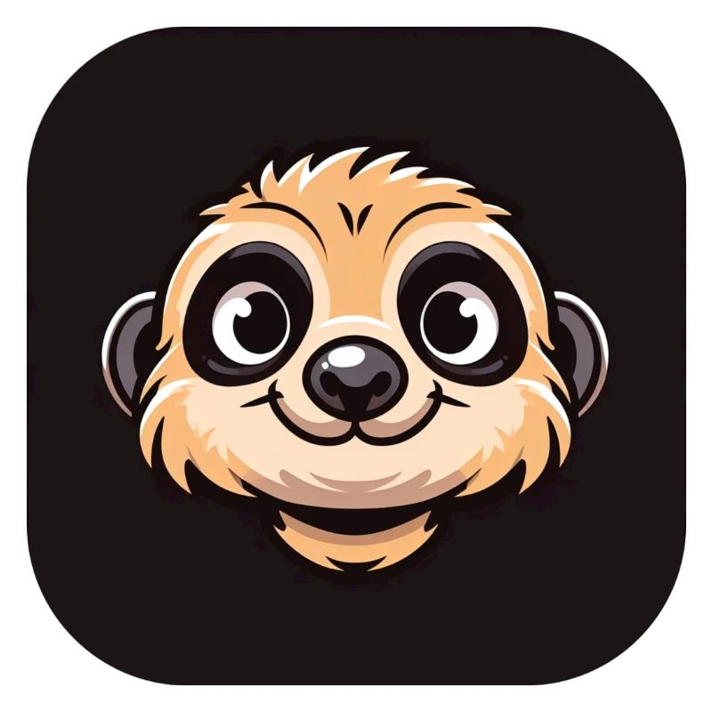 Comic Erdmännchen Kopf