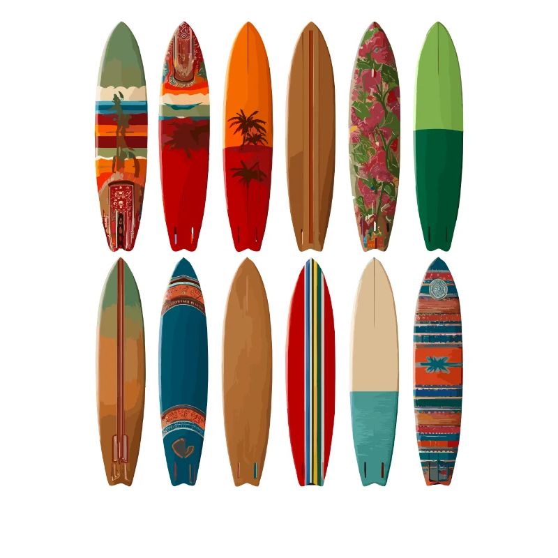 Conception de surfeur coloré pour la mode de plage