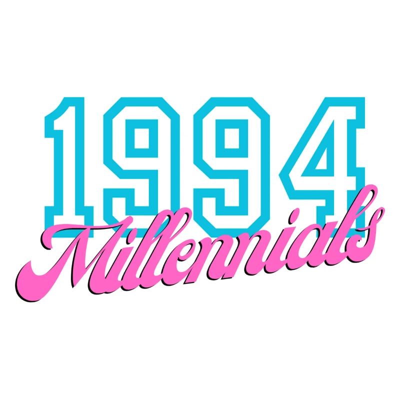 1994 Millennials Rétro Date Design