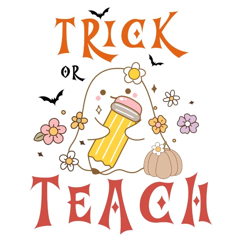 Halloween-Lehrer austricksen oder unterrichten