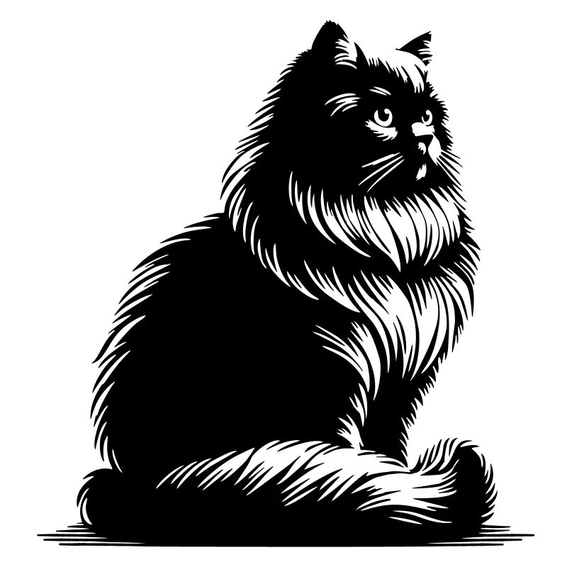 Chat britannique à poil long