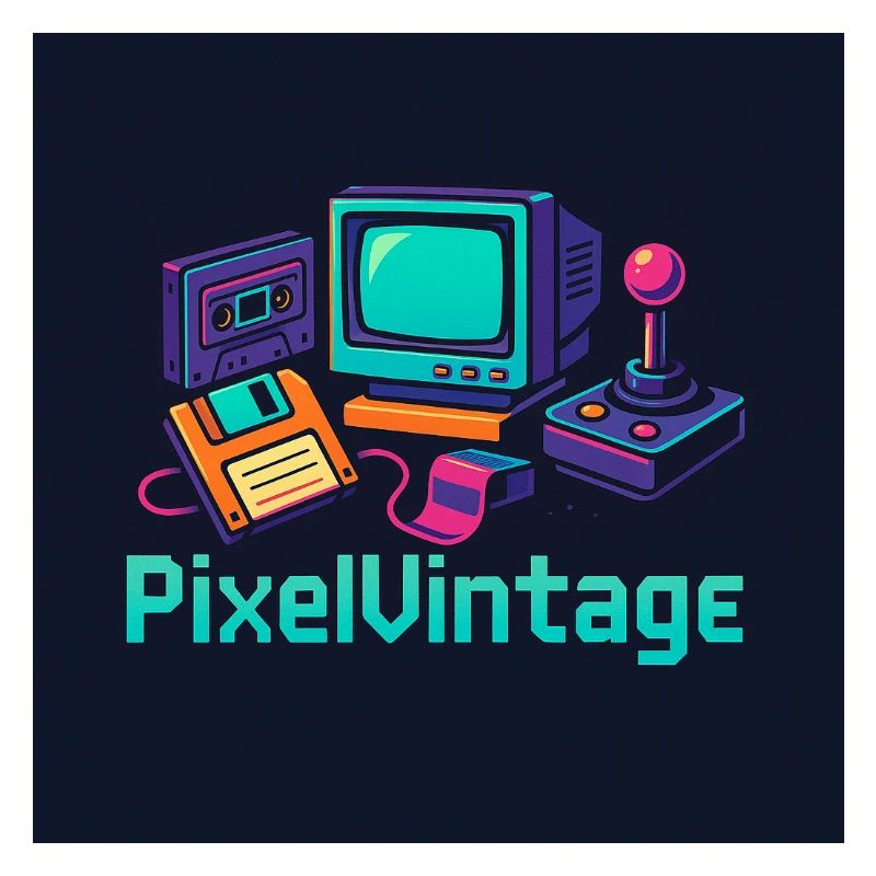 Ordinateur rétro et console Pixel