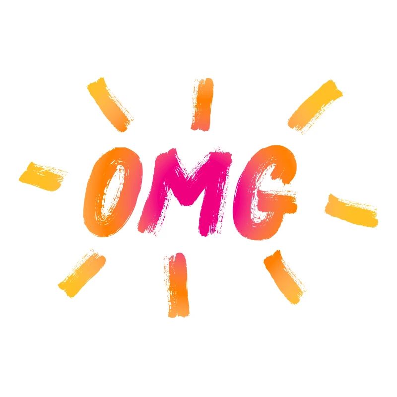 OMG Pinsel Comic coole Sprüche Quotes farbenfroh