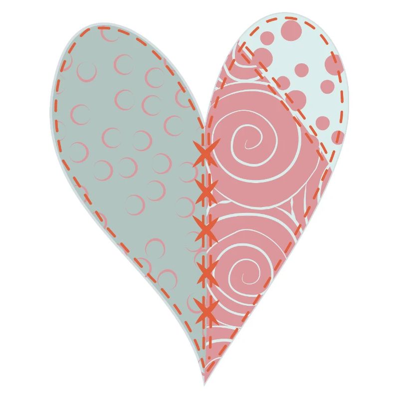 Patchwork Herz Nr. 3