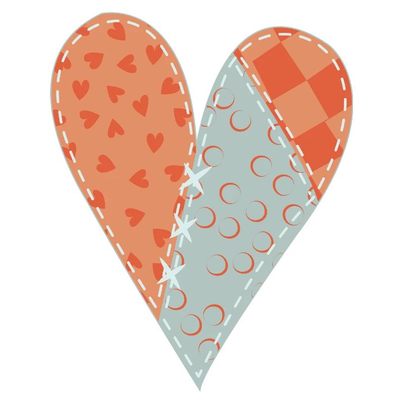 Patchwork Herz Nr. 12