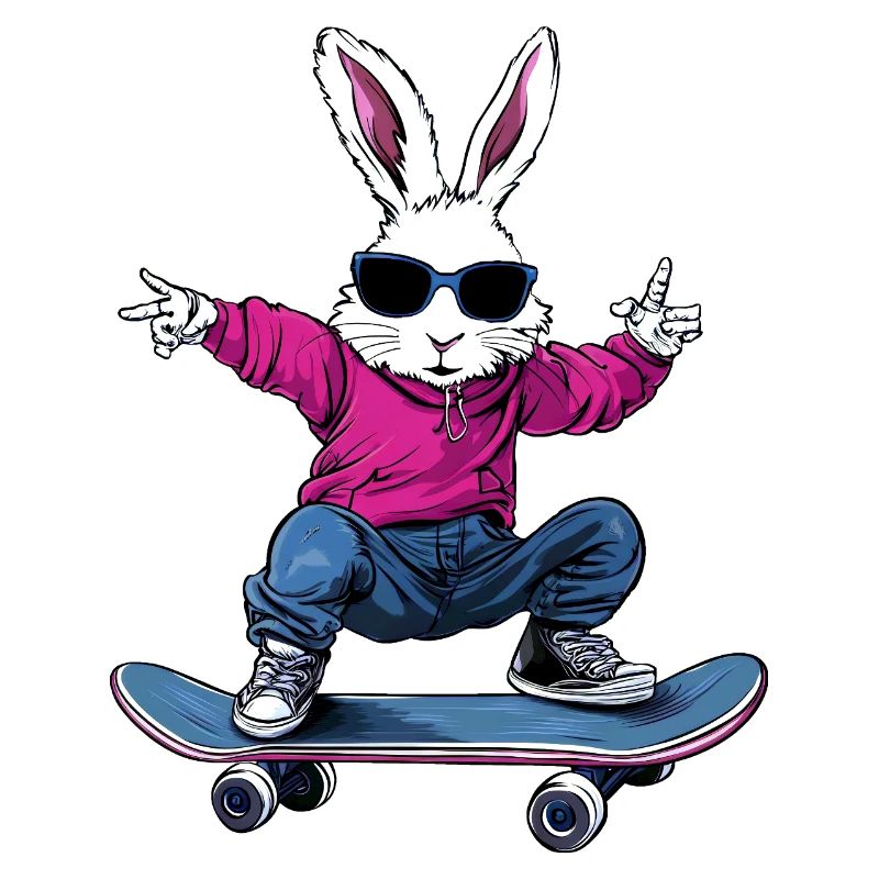 Lapins de skateboard