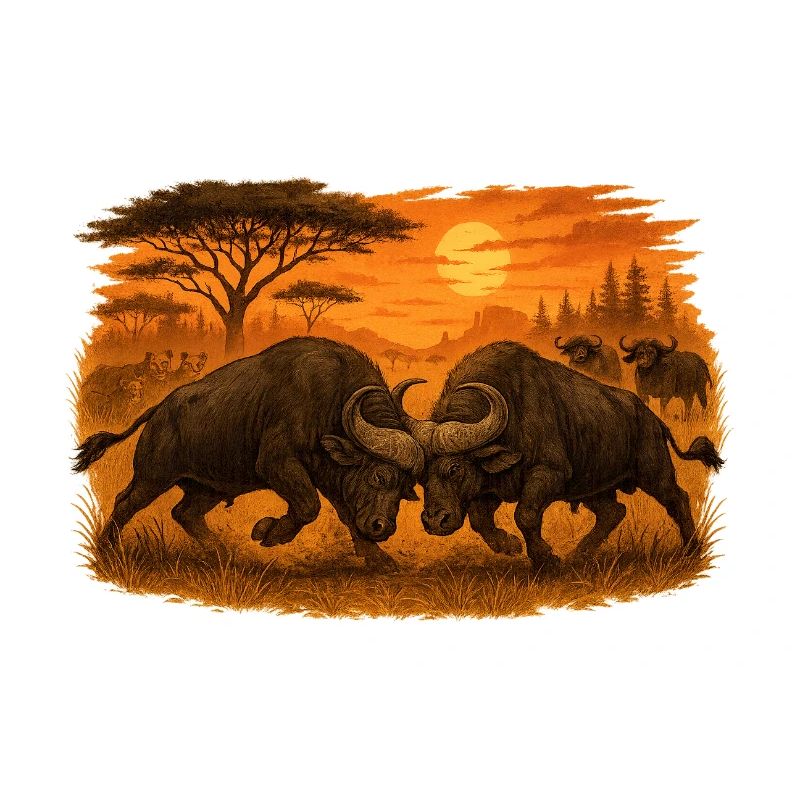 Bataille de Buffles – Puissance Sauvage.