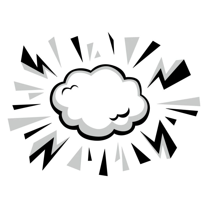 Comic Cloud with Lightning