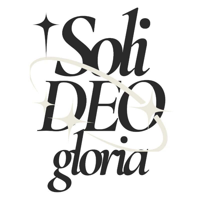 Soli Deo Gloria Typographic Tee