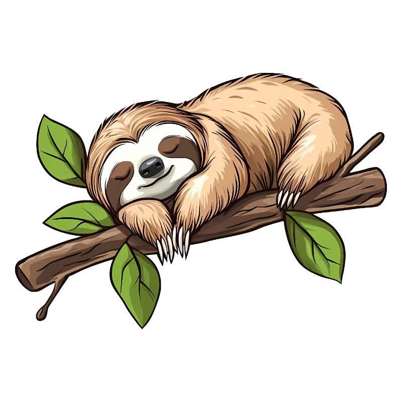 Cute Sleeping Sloth