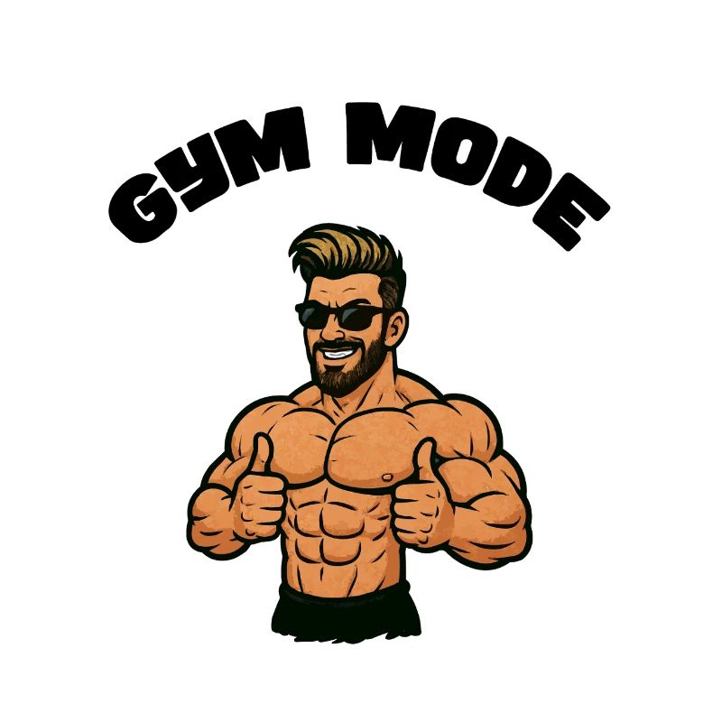 Type de héros musclé pouce levé