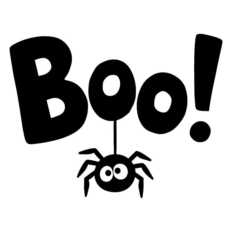 BOO! Funny Spider Statement Saying
