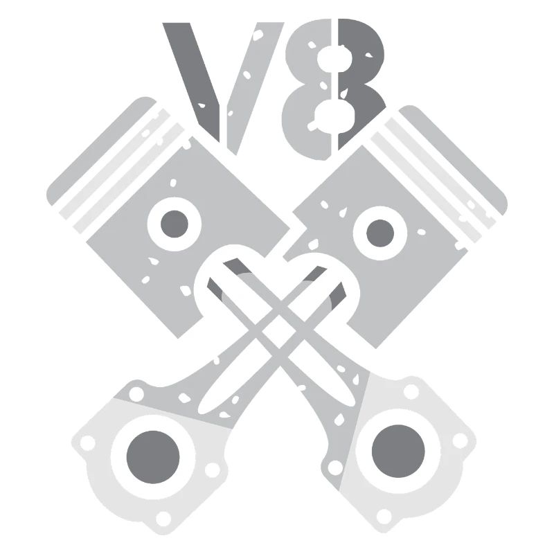 Moteur V8 à piston – Conception de puissance mécanique